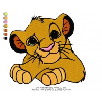 Lion Kid Embroidery Animal_32